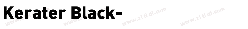 Kerater Black字体转换